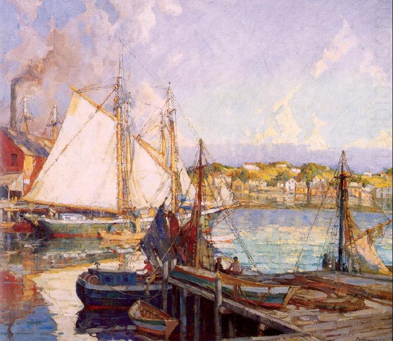 Mulhaupt, Frederick John Summer, Gloucester Harbor china oil painting image